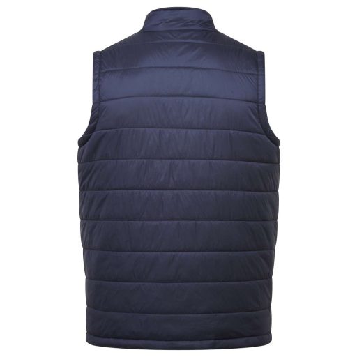 PR811 könnyű vízálló steppelt férfi mellény zipzáras zsebekkel Premier, Navy-2XL