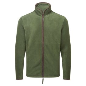   PR823 ARTISAN férfi cipzáras polár pulóver Premier, Moss Green/Brown-S