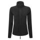 PR824 ARTISAN karcsusított cipzáras Női polár pulóver Premier, Black/Black-L