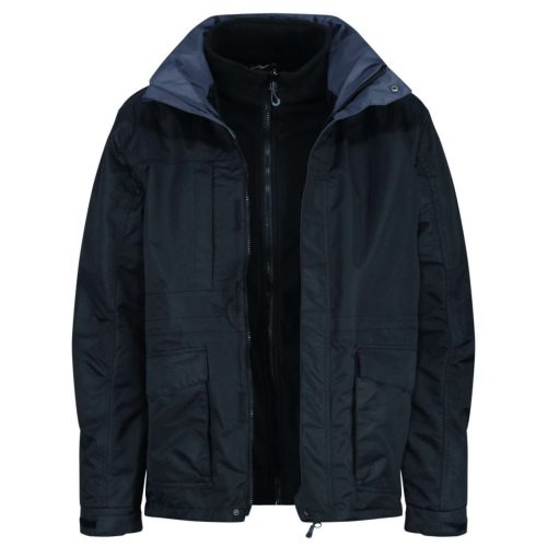 Regatta Benson III. férfi vízálló és lélegző dzseki 3 az 1-ben, RETRA147, Black/Black-4XL