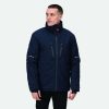 Regatta  vízálló légáteresztő rejtett kapucnis kabát, RETRA208, Navy/Grey-M