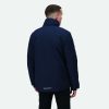 Regatta  vízálló légáteresztő rejtett kapucnis kabát, RETRA208, Navy/Grey-M