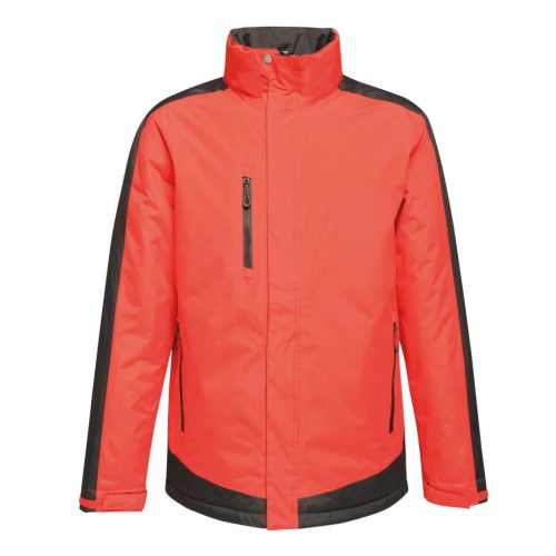 Regatta vízálló, szigetelt, rejtett kapucnis férfi kabát, RETRA312, Classic Red/Black-XS