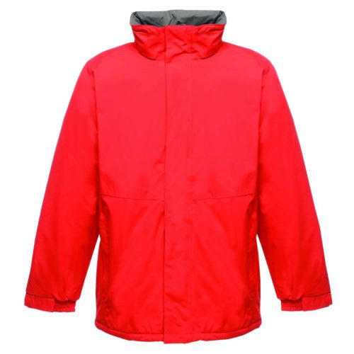 Regatta BEAUFORD vízálló, szigetelt, rejtett kapucnis férfi kabát, RETRA361, Classic Red-2XL