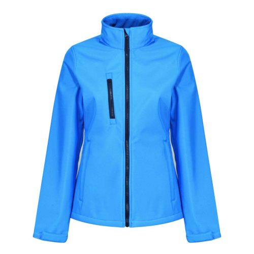 Regatta Női 3 rétegű vízlepergető softshell dzseki, RETRA613, French Blue/Navy-10