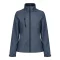 Regatta Női 3 rétegű vízlepergető softshell dzseki, RETRA613, Seal Grey/Black-10