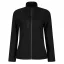 Regatta Női HONESTLY softshell dzseki, ujrahasznosított anyagból, RETRA616, Black-L