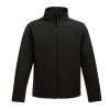 Regatta két rétegű, vízlepergető férfi softshell dzseki, RETRA628, Black/Black-S