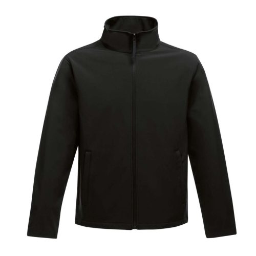 Regatta két rétegű, vízlepergető férfi softshell dzseki, RETRA628, Black/Black-S