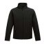 Regatta két rétegű, vízlepergető férfi softshell dzseki, RETRA628, Black/Black-XL