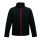 Regatta két rétegű, vízlepergető férfi softshell dzseki, RETRA628, Black/Classic Red-S