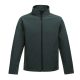 Regatta két rétegű, vízlepergető férfi softshell dzseki, RETRA628, Dk Spruce/Black-S