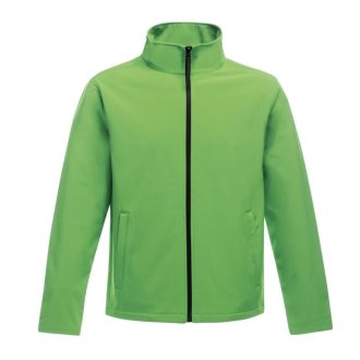   Regatta két rétegű, vízlepergető férfi softshell dzseki, RETRA628, Extreme Green/Black-S