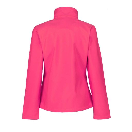 Regatta két rétegű, vízlepergető férfi softshell dzseki, RETRA628, Hot Pink/Black-3XL