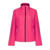 Regatta két rétegű, vízlepergető férfi softshell dzseki, RETRA628, Hot Pink/Black-S