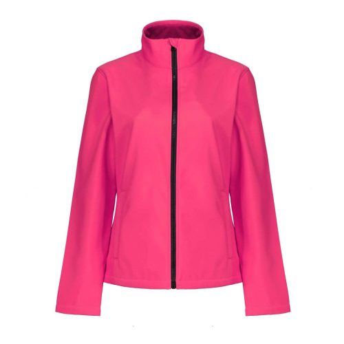 Regatta két rétegű, vízlepergető férfi softshell dzseki, RETRA628, Hot Pink/Black-S