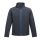 Regatta két rétegű, vízlepergető férfi softshell dzseki, RETRA628, Navy/French Blue-XL