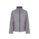 Regatta két rétegű, vízlepergető férfi softshell dzseki, RETRA628, Rock Grey/Black-M