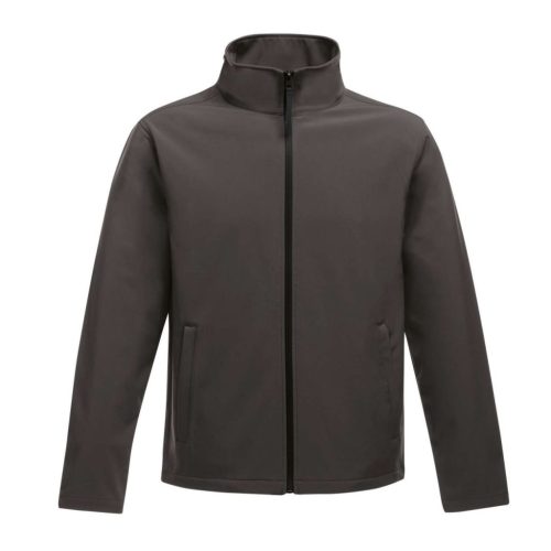 Regatta két rétegű, vízlepergető férfi softshell dzseki, RETRA628, Seal Grey/Black-S