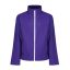 Regatta két rétegű, vízlepergető férfi softshell dzseki, RETRA628, Vibrant Purple/Black-XL