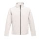 Regatta két rétegű, vízlepergető férfi softshell dzseki, RETRA628, White/Light Steel-2XL