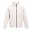 Regatta két rétegű, vízlepergető férfi softshell dzseki, RETRA628, White/Light Steel-3XL