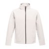 Regatta két rétegű, vízlepergető férfi softshell dzseki, RETRA628, White/Light Steel-S