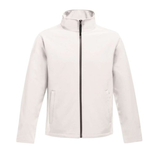 Regatta két rétegű, vízlepergető férfi softshell dzseki, RETRA628, White/Light Steel-S