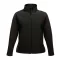 Regatta Női két rétegű, vízlepergető softshell dzseki, RETRA629, Black/Black-M