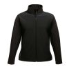 Regatta Női két rétegű, vízlepergető softshell dzseki, RETRA629, Black/Black-XL