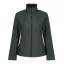 Regatta Női két rétegű, vízlepergető softshell dzseki, RETRA629, Dk Spruce/Black-S