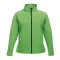 Regatta Női két rétegű, vízlepergető softshell dzseki, RETRA629, Extreme Green/Black-S