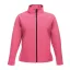 Regatta Női két rétegű, vízlepergető softshell dzseki, RETRA629, Hot Pink/Black-L