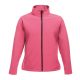 Regatta Női két rétegű, vízlepergető softshell dzseki, RETRA629, Hot Pink/Black-M