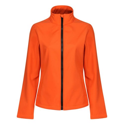 Regatta Női két rétegű, vízlepergető softshell dzseki, RETRA629, Magma/Black-2XL