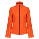 Regatta Női két rétegű, vízlepergető softshell dzseki, RETRA629, Magma/Black-L