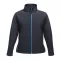 Regatta Női két rétegű, vízlepergető softshell dzseki, RETRA629, Navy/French Blue-3XL