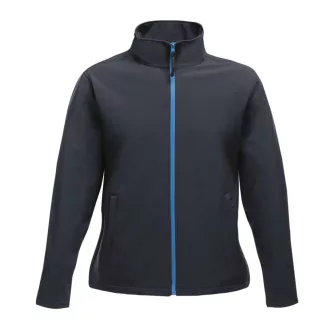   Regatta Női két rétegű, vízlepergető softshell dzseki, RETRA629, Navy/French Blue-S