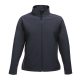 Regatta Női két rétegű, vízlepergető softshell dzseki, RETRA629, Navy/Navy-XL