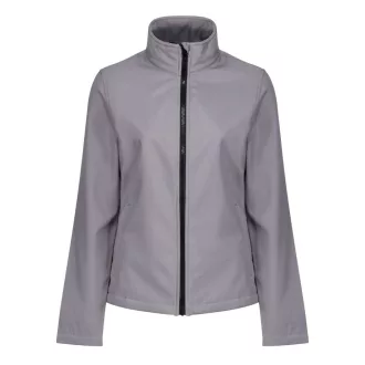   Regatta Női két rétegű, vízlepergető softshell dzseki, RETRA629, Rock Grey/Black-S