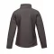 Regatta Női két rétegű, vízlepergető softshell dzseki, RETRA629, Seal Grey/Black-M