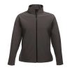Regatta Női két rétegű, vízlepergető softshell dzseki, RETRA629, Seal Grey/Black-S