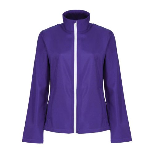 Regatta Női két rétegű, vízlepergető softshell dzseki, RETRA629, Vibrant Purple/Black-XL