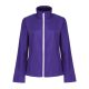 Regatta Női két rétegű, vízlepergető softshell dzseki, RETRA629, Vibrant Purple/Black-XL