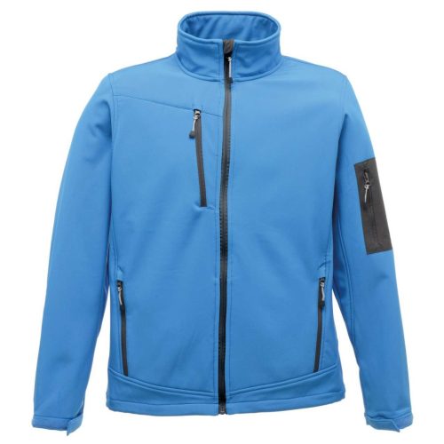 Regatta vízálló és lélegző 3 rétegű szövött softshell dzseki, RETRA674, French Blue/Seal Grey-S