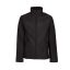 Regatta OCTAGON II férfi 3 rétegű softshell dzseki, RETRA688, Black/Black-XL