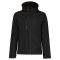 Regatta levehető kapucnis, 3 rétegű férfi softshell kabát, RETRA701, Black/Black-2XL