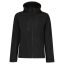 Regatta levehető kapucnis, 3 rétegű férfi softshell kabát, RETRA701, Black/Black-3XL