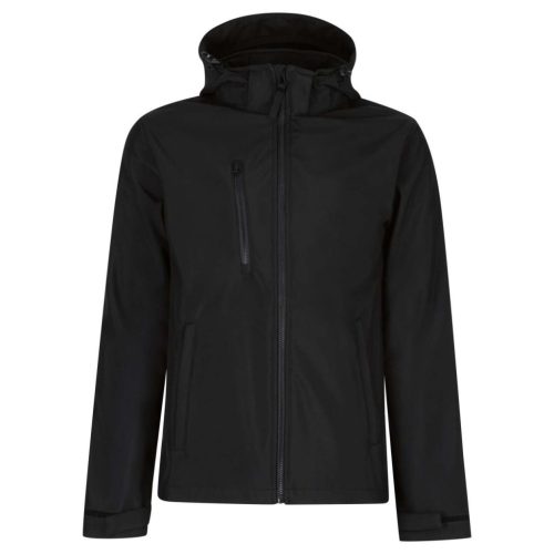 Regatta levehető kapucnis, 3 rétegű férfi softshell kabát, RETRA701, Black/Black-S