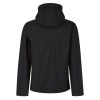 Regatta levehető kapucnis, 3 rétegű férfi softshell kabát, RETRA701, Black/Classic Red-S